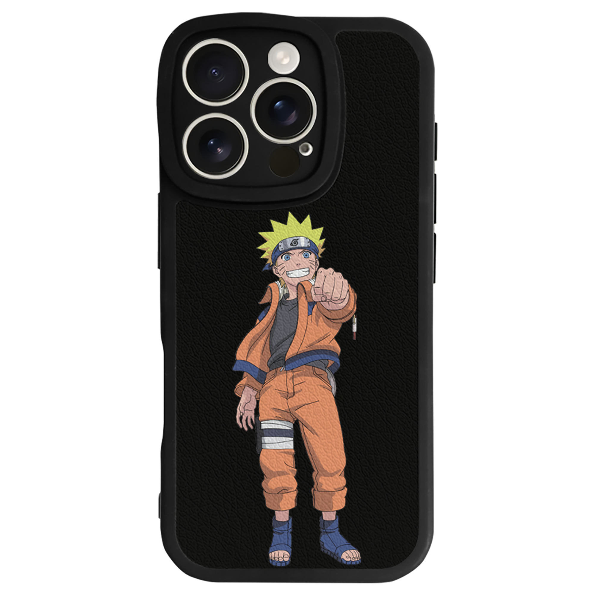 （画像用） NARUTO -ナルト- うずまき ナルト Uzumaki Naruto 【iPhone 16シリーズ対応】シリコンスマホケース（レザー調） 材質：シリコン
